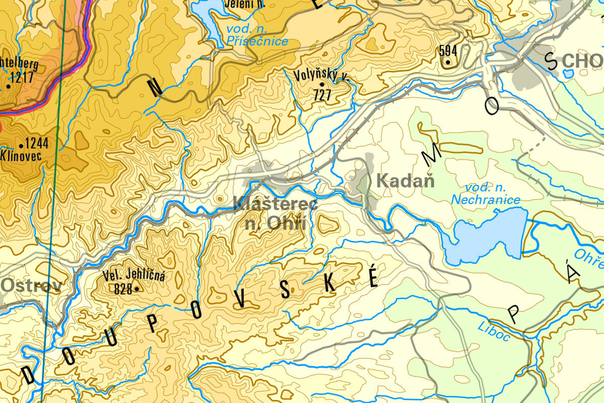 fyzickogeografická mapa čr ČÚZK: Geoportál fyzickogeografická mapa čr